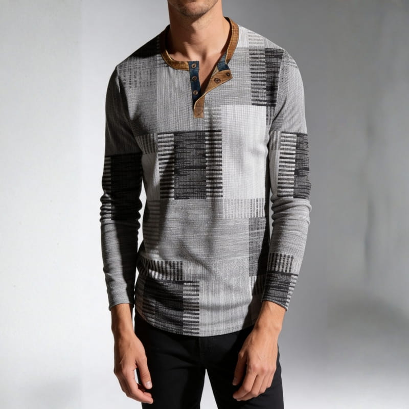 Aiden Men's Casual Shirt | Soft-Touch Fabric, Long Sleeve-Men's Shirts-Consuave