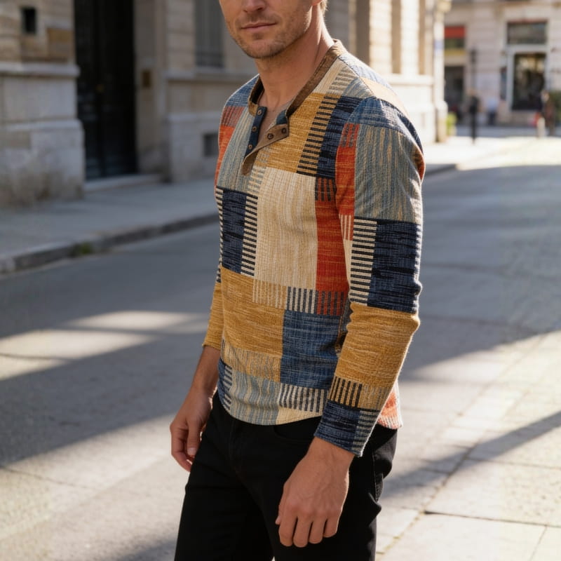 Aiden Men's Casual Shirt | Soft-Touch Fabric, Long Sleeve-Men's Shirts-Consuave