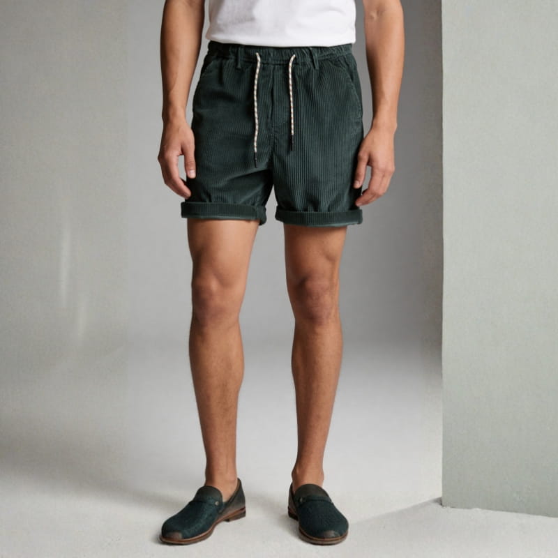 Aiden Men's Shorts | Soft Corduroy, Relaxed Fit-Men's Shorts-Consuave