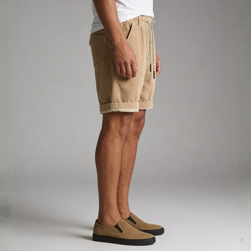Aiden Men's Shorts | Soft Corduroy, Relaxed Fit-Men's Shorts-Consuave