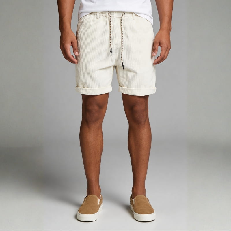 Aiden Men's Shorts | Soft Corduroy, Relaxed Fit-Men's Shorts-Consuave