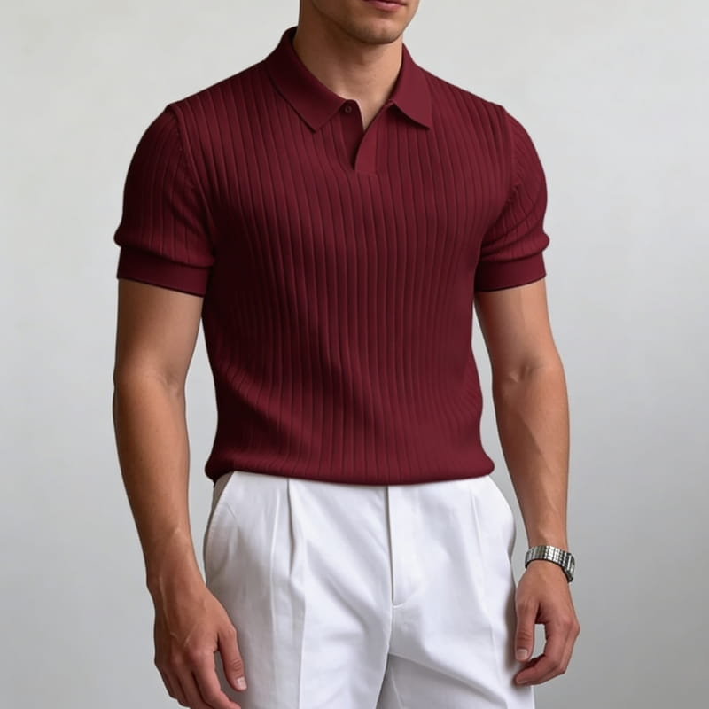 Arlo Men's Polo Shirt | Lightweight Knit-Men's Polo Shirts-Consuave