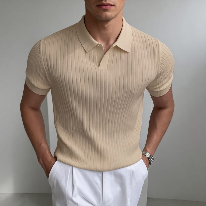 Arlo Men's Polo Shirt | Lightweight Knit-Men's Polo Shirts-Consuave