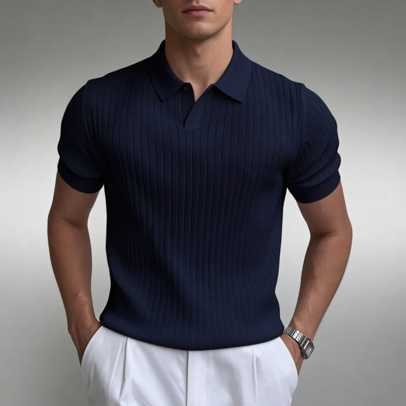 Arlo Men's Polo Shirt | Lightweight Knit-Men's Polo Shirts-Consuave