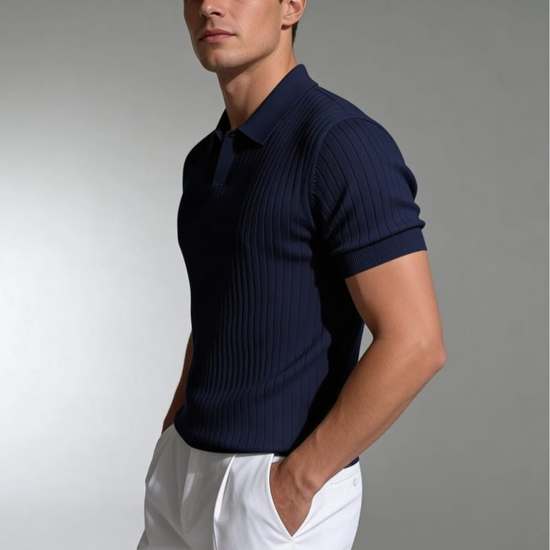 Arlo Men's Polo Shirt | Lightweight Knit-Men's Polo Shirts-Consuave