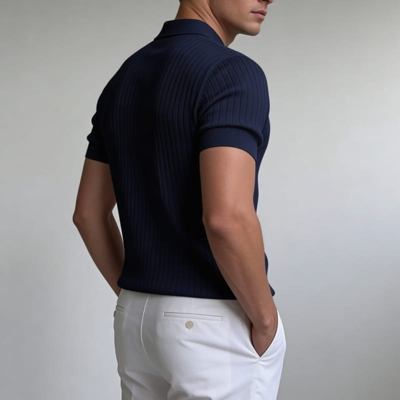 Arlo Men's Polo Shirt | Lightweight Knit-Men's Polo Shirts-Consuave