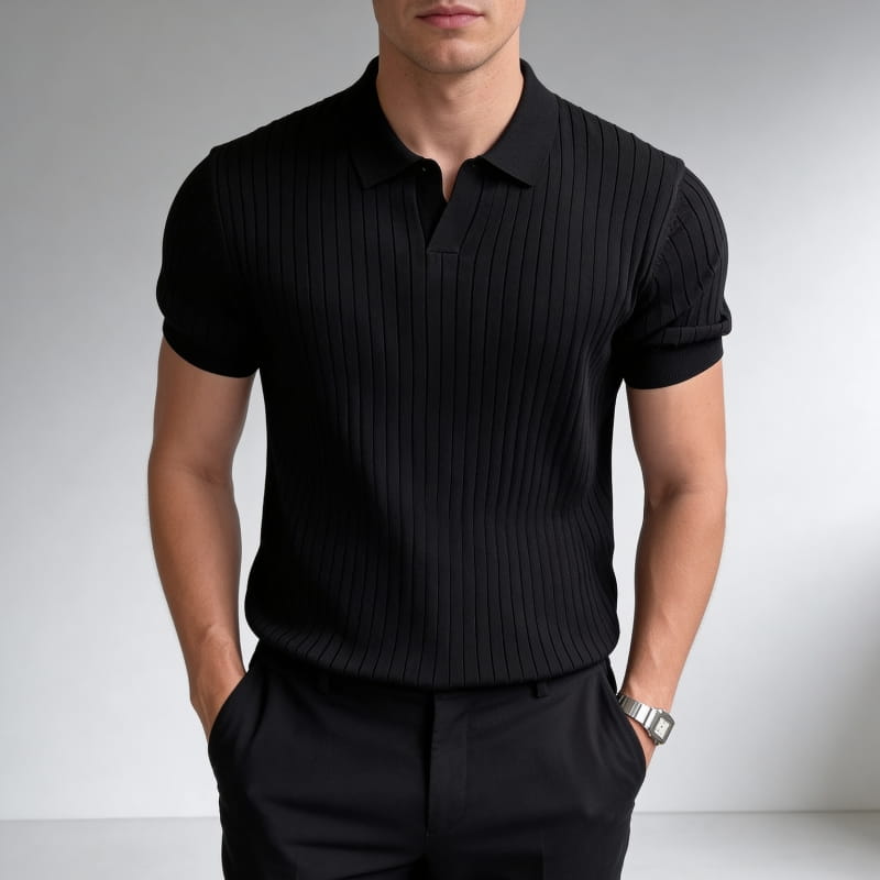 Arlo Men's Polo Shirt | Lightweight Knit-Men's Polo Shirts-Consuave