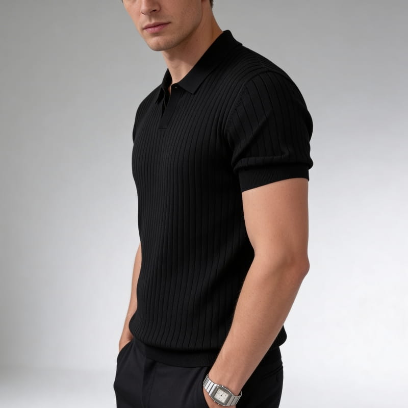 Arlo Men's Polo Shirt | Lightweight Knit-Men's Polo Shirts-Consuave
