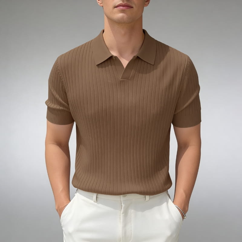 Arlo Men's Polo Shirt | Lightweight Knit-Men's Polo Shirts-Consuave