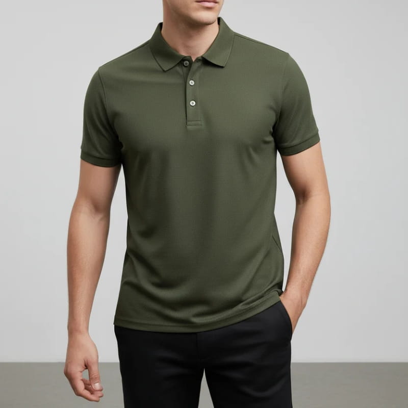 Dylan Men's Polo Shirt | High-Stretch Performance Fabric, Moisture-Wicking-Polo Shirts-Consuave