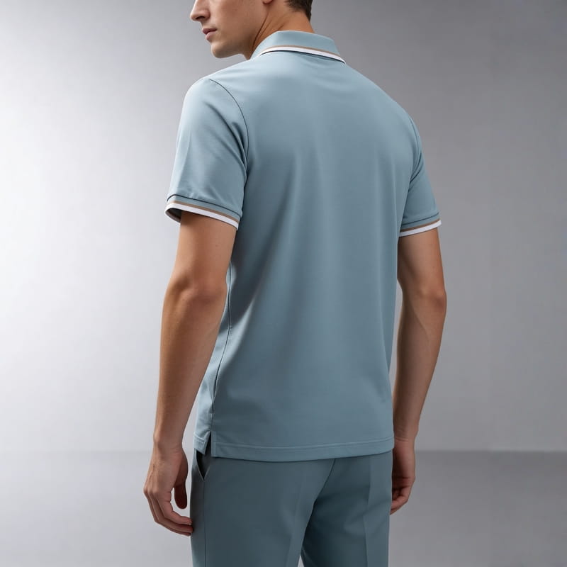 Ethan Men's Polo Shirt | Cotton Tailored, Short Sleeve-Polo Shirts-Consuave