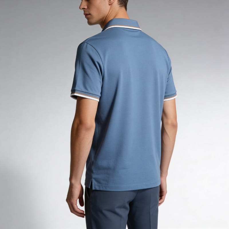 Ethan Men's Polo Shirt | Cotton Tailored, Short Sleeve-Polo Shirts-Consuave
