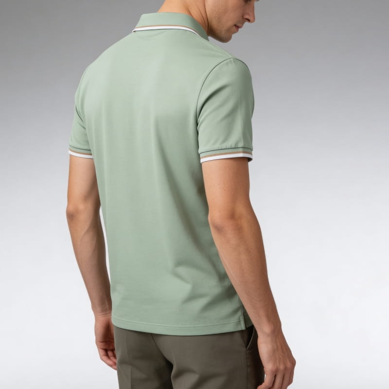 Ethan Men's Polo Shirt | Cotton Tailored, Short Sleeve-Polo Shirts-Consuave