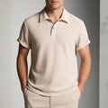 Ethan Men's Polo Shirt | Waffle Knit, Breathable-Polo Shirts-Consuave
