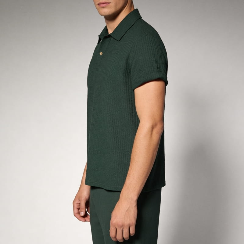 Ethan Men's Polo Shirt | Waffle Knit, Breathable-Polo Shirts-Consuave