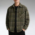 Kai Men's Plaid Shirt Jacket | Textured Cotton, Lightweight-Men's Shirt Jackets-Consuave