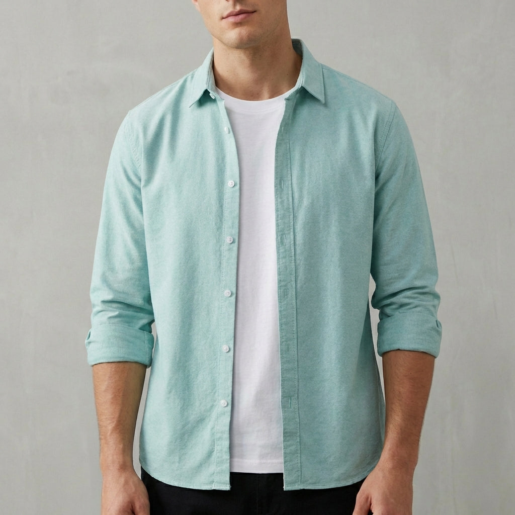 Liam Men's Button-Down Shirt | Lightweight Cotton, Relaxed Fit-Casual Shirts-Consuave