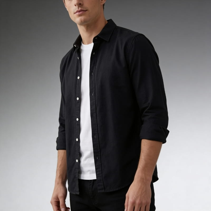 Liam Men's Button-Down Shirt | Lightweight Cotton, Relaxed Fit-Casual Shirts-Consuave
