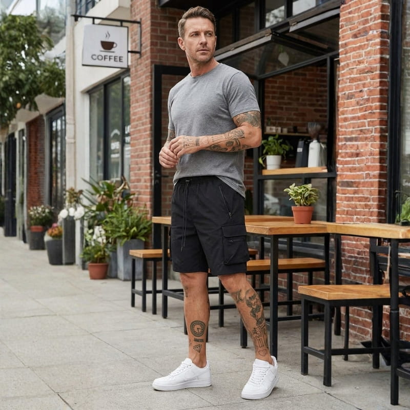Milo Men's Cargo Shorts | Lightweight Stretch Fabric, Relaxed Fit-Men's Shorts-Consuave
