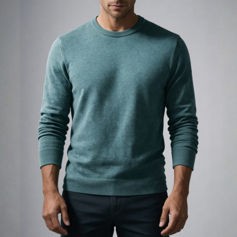 Milo Men's Crew Neck Sweater | Soft Knit Pullover-Men's Sweaters-Consuave