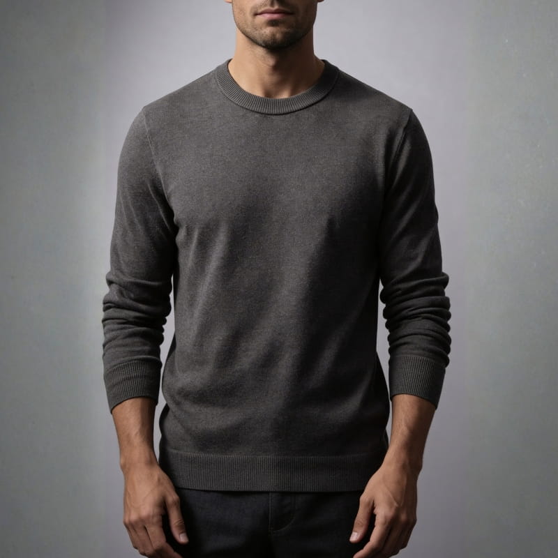 Milo Men's Crew Neck Sweater | Soft Knit Pullover-Men's Sweaters-Consuave