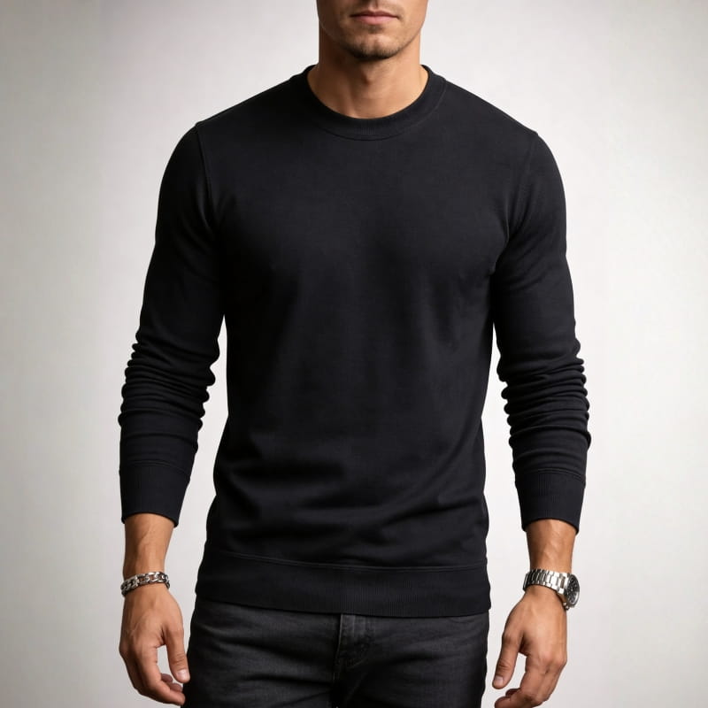 Milo Men's Crew Neck Sweater | Soft Knit Pullover-Men's Sweaters-Consuave