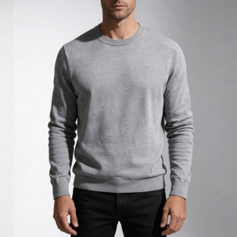 Milo Men's Crew Neck Sweater | Soft Knit Pullover-Men's Sweaters-Consuave