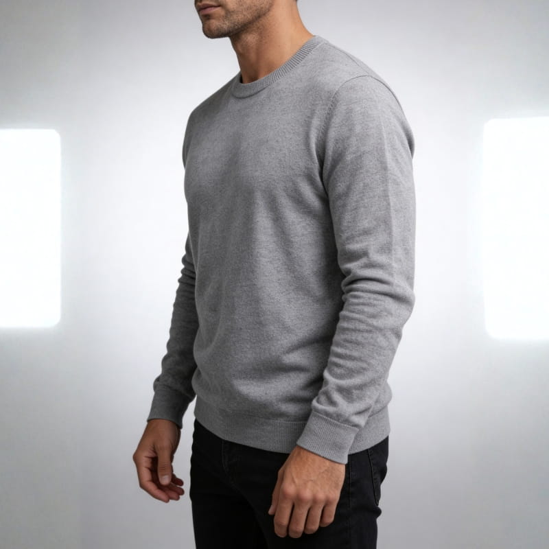 Milo Men's Crew Neck Sweater | Soft Knit Pullover-Men's Sweaters-Consuave