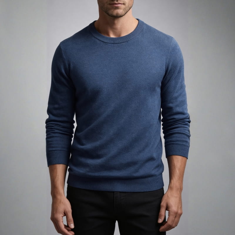 Milo Men's Crew Neck Sweater | Soft Knit Pullover-Men's Sweaters-Consuave
