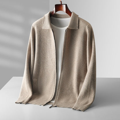 Australian Wool Lapel Cardigan