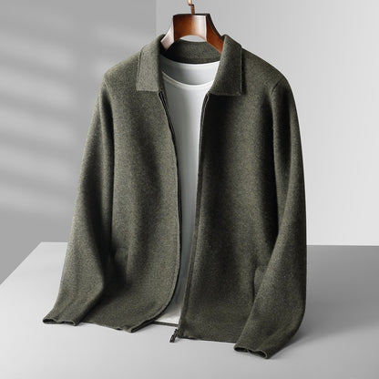 Australian Wool Lapel Cardigan