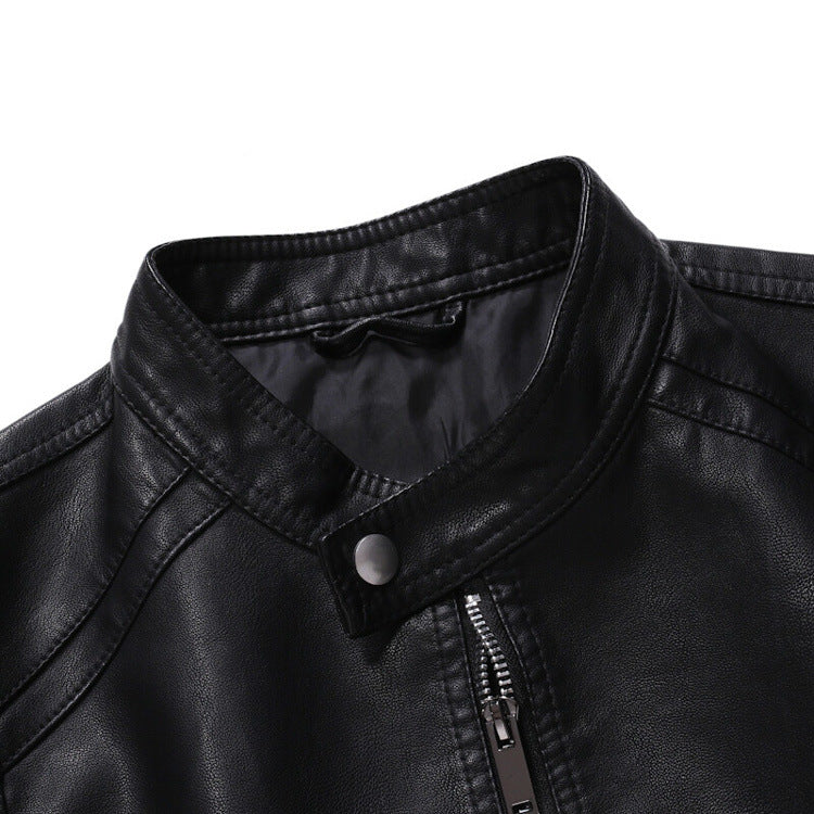 PU Leather Motorcycle Jacket