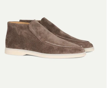 High-Top Retro Slip-On Loafers