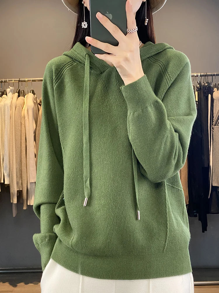 Spring Breeze Knitted Hoodie