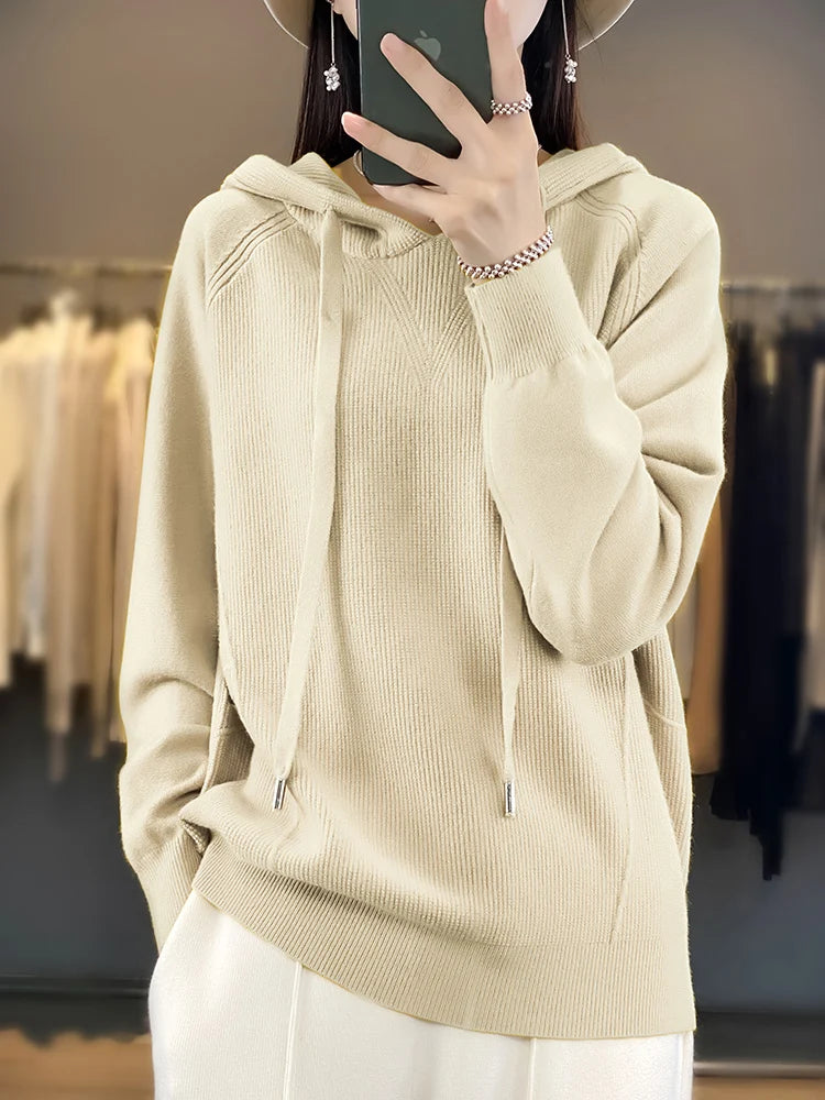 Spring Breeze Knitted Hoodie