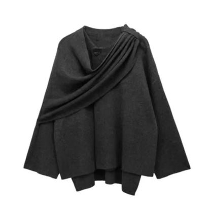 Winter Grace Scarf-Collar Jacket