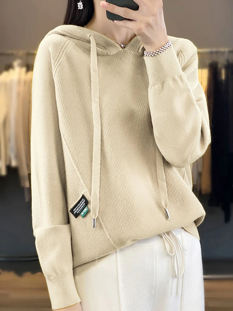 Spring Breeze Knitted Hoodie