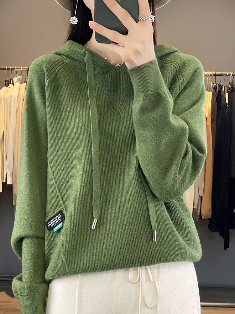 Spring Breeze Knitted Hoodie