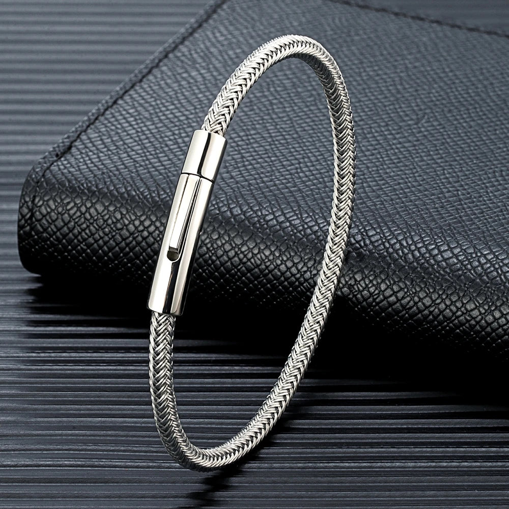 Eternity Steel Rope Bracelet