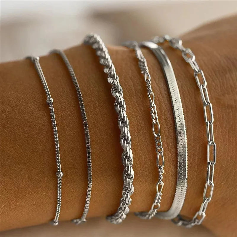 BohoGleam Multi-Layer Bracelet Set