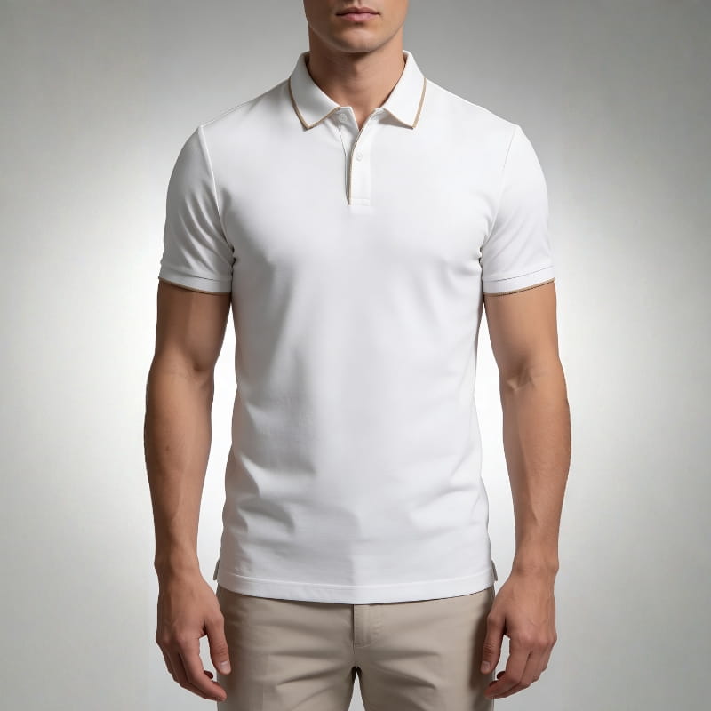 Vince Men's Polo Shirt | Breathable Stretch Knit-Men's Polo Shirts-Consuave