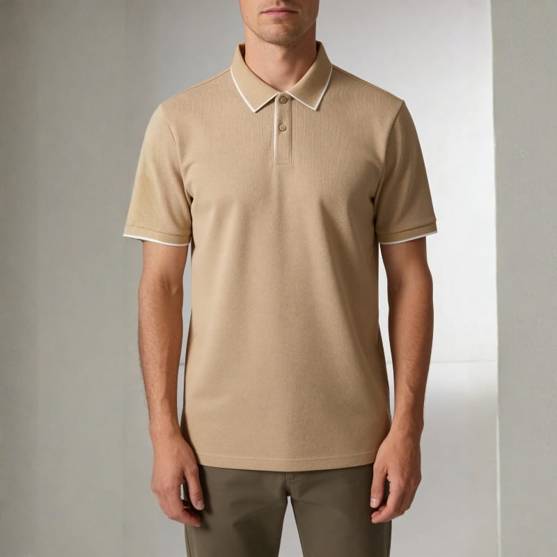 Vince Men's Polo Shirt | Breathable Stretch Knit-Men's Polo Shirts-Consuave
