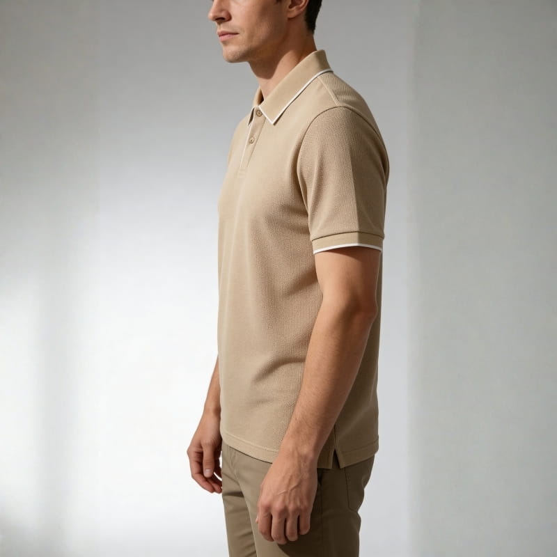 Vince Men's Polo Shirt | Breathable Stretch Knit-Men's Polo Shirts-Consuave