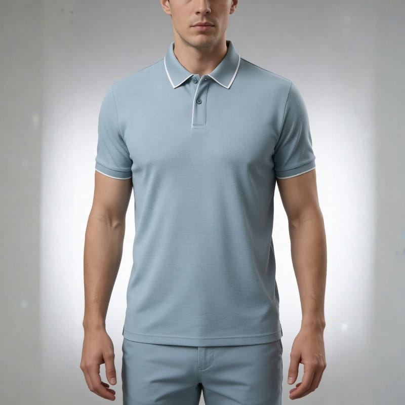 Vince Men's Polo Shirt | Breathable Stretch Knit-Men's Polo Shirts-Consuave