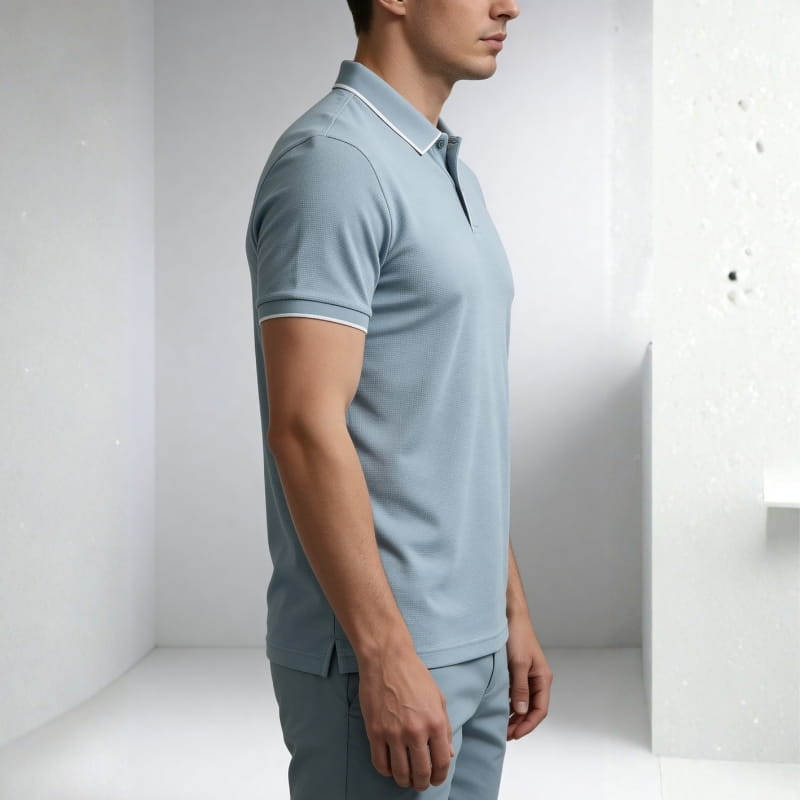 Vince Men's Polo Shirt | Breathable Stretch Knit-Men's Polo Shirts-Consuave