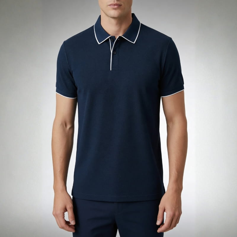 Vince Men's Polo Shirt | Breathable Stretch Knit-Men's Polo Shirts-Consuave